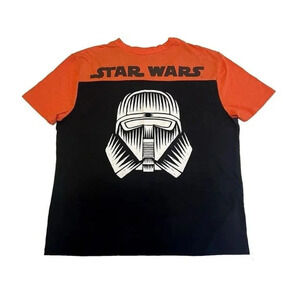 Size Large Disney Parks Star Wars‎ Orange and Black Storm Trooper T-Shirt